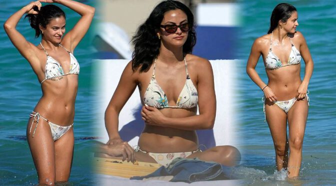 Camila Mendes’ Sexy Body in Bikini at the Beach in Miami