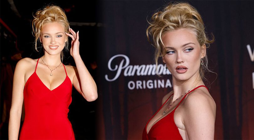 Chloe Rose Robertson Flaunts Gorgeous Cleavage at “Wolf Pack” Premiere in Los Angeles
