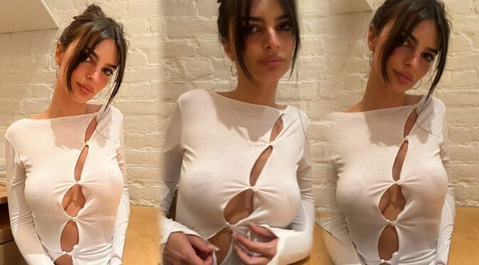 Emily Ratajkowski Big Braless Boobs