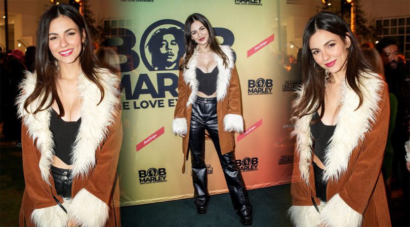 Victoria Justice Shows Gorgeous Cleavage at “Bob Marley One Love Experience” Opening in Hollywood