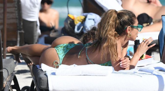 Chantel Jeffries Shows Off Her Beach Body in a Skimpy Thong Bikini