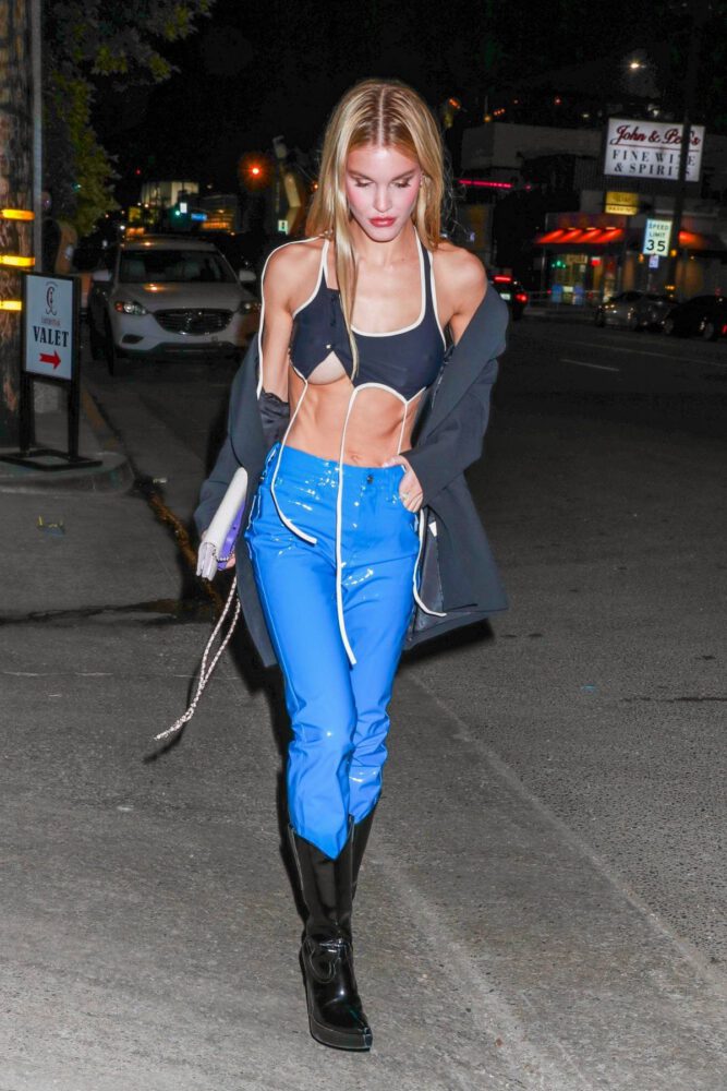 Joy Corrigan Braless In Skimpy Top