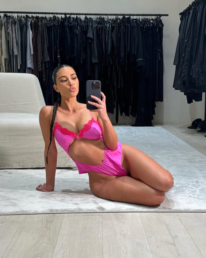 Kim Kardashian In Lingerie