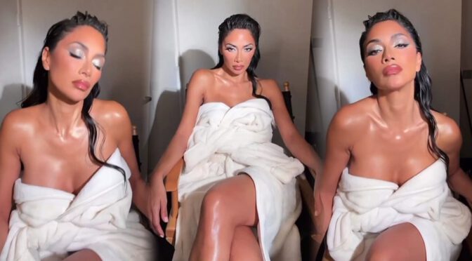 Nicole Scherzinger Flaunts Sexy Boobs & Cleavage in Sexy Video