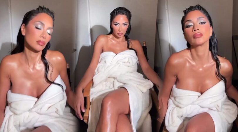 Nicole Scherzinger Flaunts Sexy Boobs & Cleavage in Sexy Video