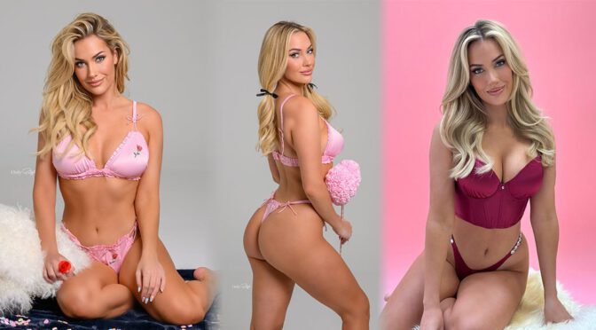 Paige Spiranac Shows off Her Incredible Body in a Sizzling Valentine’s Day Lingerie Photoshoot