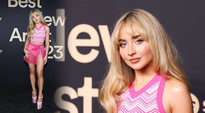 Sabrina Carpenter’s Sexy Legs at Spotify’s 2023 Best New Artist Party