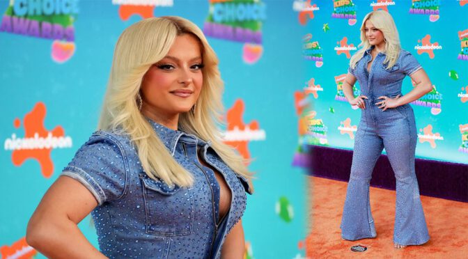 Bebe Rexha Flaunts Curvy Figure at 2023 Nickelodeon Kids’ Choice Awards