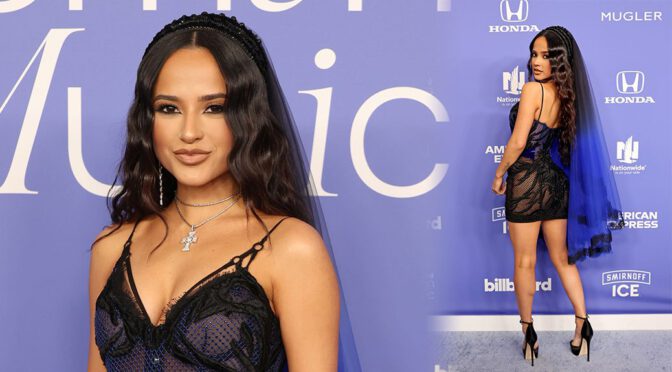 Gorgeous Becky G Flaunts Her Legs and Cleavage at Billboard Women In Music 2023