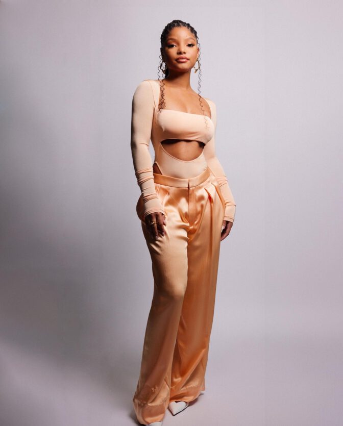 Halle Bailey Sultry Portraits Busty Top