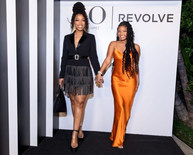 Halle Chloe Bailey Sexy Dresses Jlo Revolve Collection