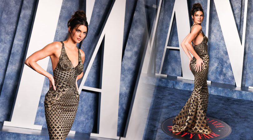 Kendall Jenner Wows in Tight Dress at Vanity Fair Oscar Party