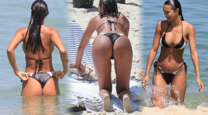Bikini Babe Lais Ribeiro Flaunts Her Perfect Breasts and Ass on Ipanema Beach