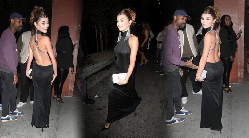 Olivia Jade Rocks Black Dress and Braless Look at Vanity Fair’s “A Night For Young Hollywood” Event
