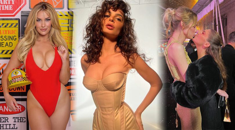 Emily Ratajkowski’s Gorgeous Boobs in Corset and Other Celebrities in a Weekly Instagram/Twitter Roundup