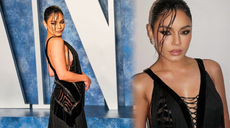 Vanessa Hudgens’ Daring Look: Braless in a Sexy Dress at the Oscars Vanity Fair Party
