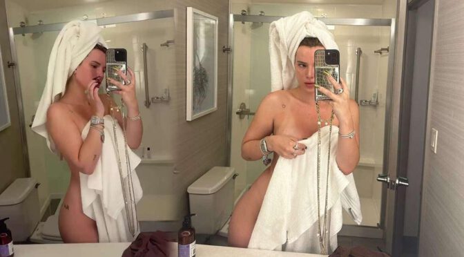 Bella Thorne Poses Naked with a Towel: See the Steamy Pics