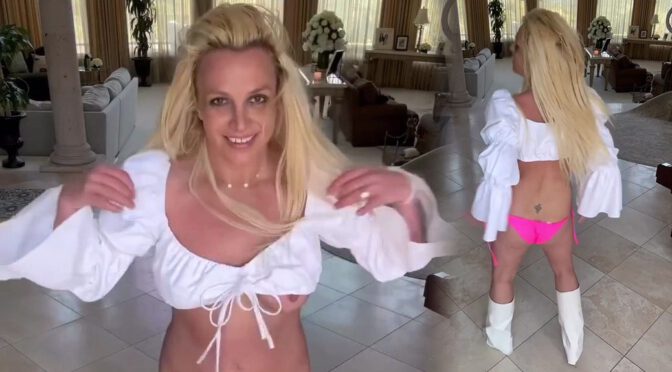 Watch Britney Spears Accidentally Expose Nipple in Steamy Dance Video