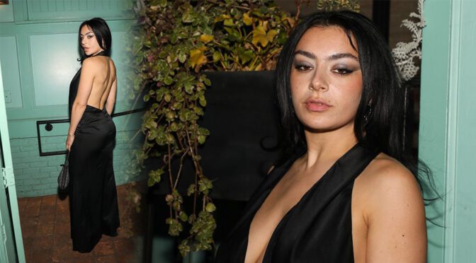 Charli XCX Stuns in Sultry Black Dress at West Hollywood Agent Provocateur Event