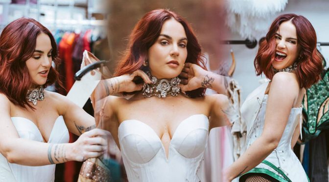 Captivating Cleavage Alert: Jojo Levesque Poses for Avery Brunkus in Moulin Rouge Broadway Shoot