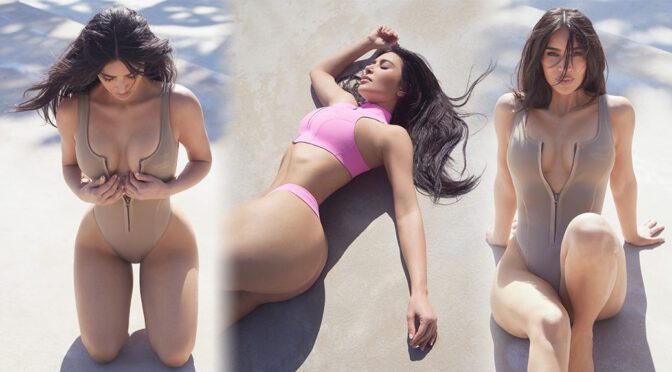 Kim Kardashian Gorgeous Curvy Body In Skimpy Swimwear