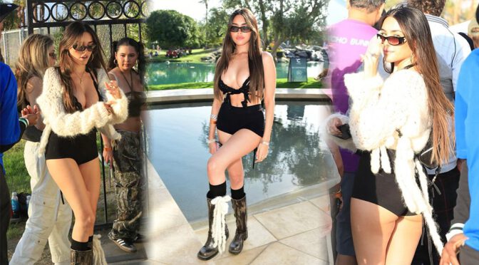 Sizzling Madison Beer Rocks Coachella with Sexy Ass, Big Breasts and Revealing Outfit!
