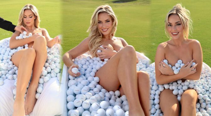 Tease and Temptation: Paige Spiranac’s Nude Body Covered in Golf Balls
