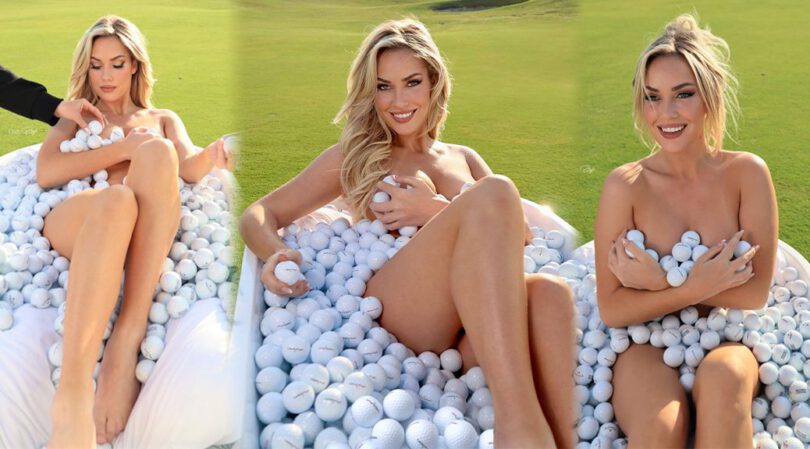 Tease and Temptation: Paige Spiranac’s Nude Body Covered in Golf Balls