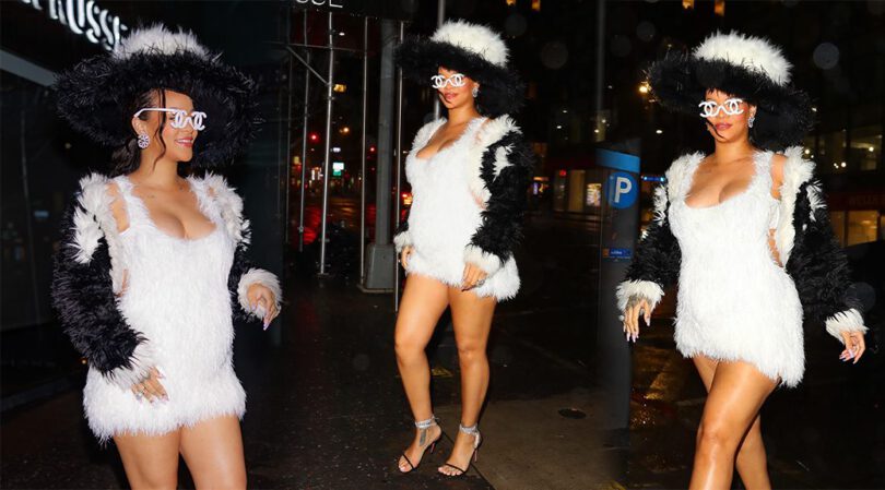 Rihanna’s Sensational Appearance: Big Breasts and Gorgeous Legs Steal the Show at Caviar Russe