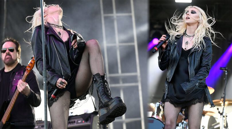 Taylor Momsen’s Sultry On-Stage Act: Innings Festival 2023 Performance in Fishnet Stockings & Short Dress