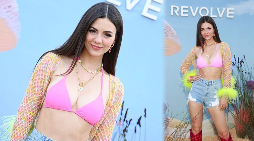 Sizzling Hot! Victoria Justice’s Bikini and Shorts Combo at REVOLVE Festival 2023