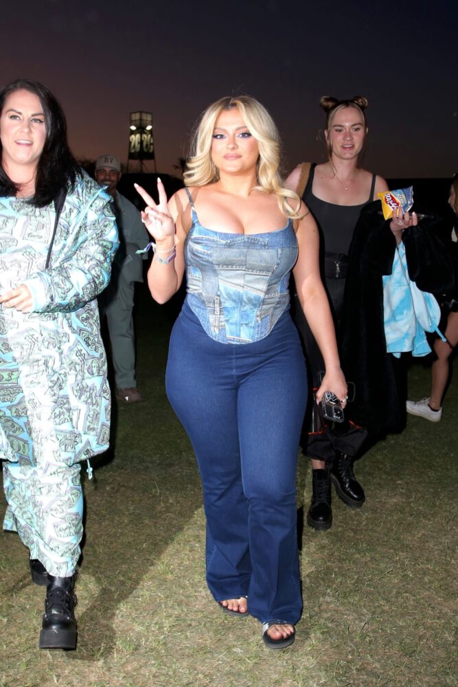 Bebe Rexha Coachella Cleavage Sexy Big Ass