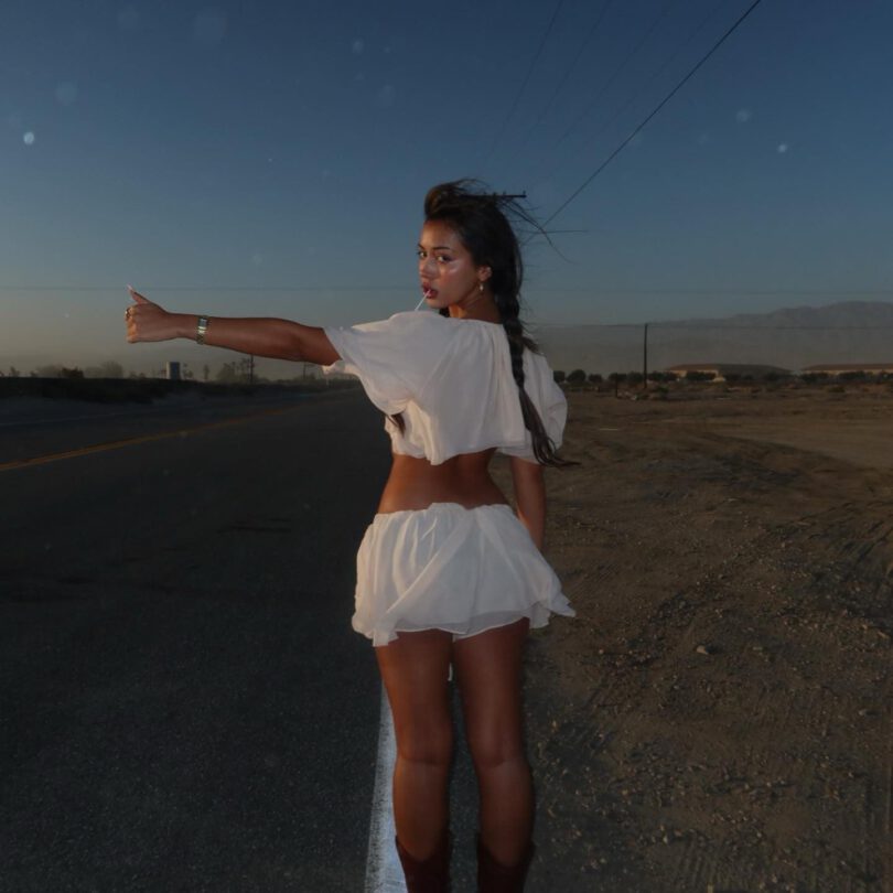 Cindy Kimberly Coachella Topless Photoshoot
