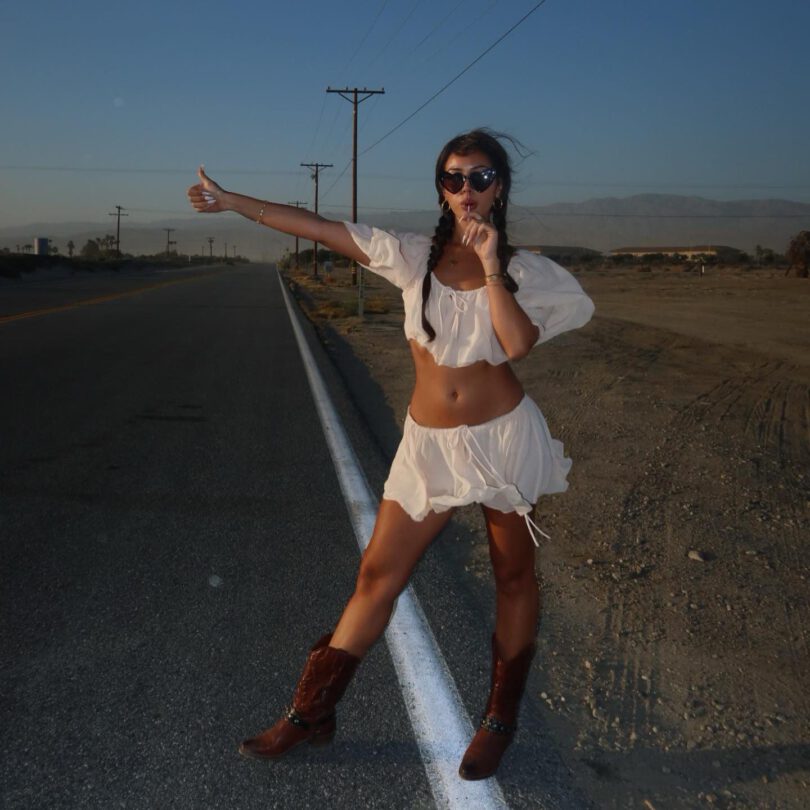 Cindy Kimberly Coachella Topless Photoshoot