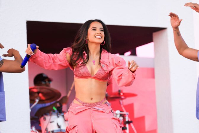 Coachella Becky G Sexy Bra Boobs
