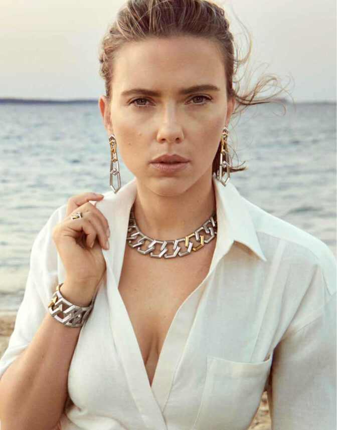 Scarlett Johansson Busty Modeling Natures Artistry