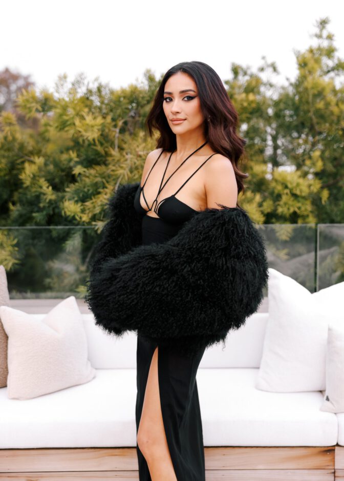 Shay Mitchell Braless Sexy Legs Revolve Dinner