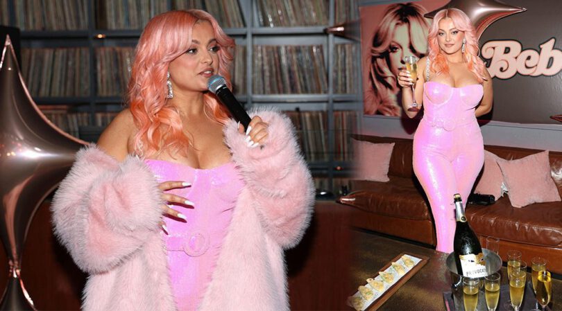 Bebe Rexha Shows off Busty Figure at Album Release Party in West Hollywood