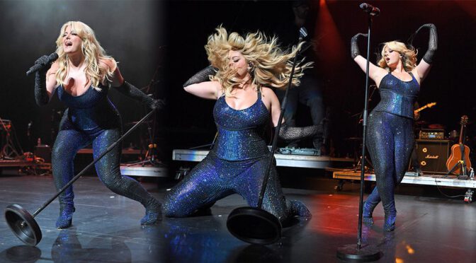 Bebe Rexha Sizzles with Curvy Body and Cleavage at Y100 Spring Break 2023 Concert