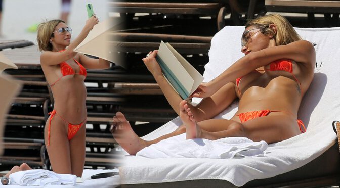 Jaw-Dropping Beach Display: Chantel Jeffries Turns Heads with her Sexy Bikini and Barely Covered Boobs in Miami!