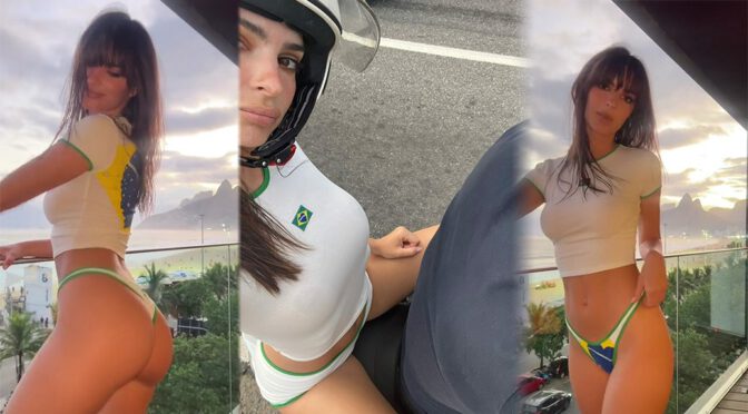Watch Emily Ratajkowski’s Sexy Video Showing Off Her Thong Bikini and Perfect Ass!