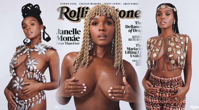 Janelle Monae’s Provocative Photoshoot: Revealing Her Captivating Breasts for Rolling Stone Magazine