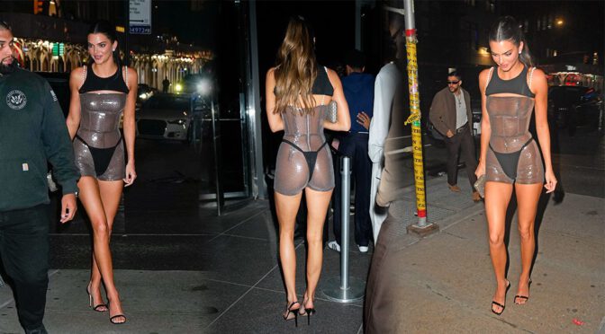 Spectacular Kendall Jenner Shows Off Her Body in Thong Panties at ApresMET Met Gala After-Party