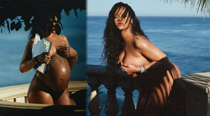 Rihanna’s Maternity Magic: Revealing Her Mesmerizing Beauty in a 2022 Topless Photoshoot
