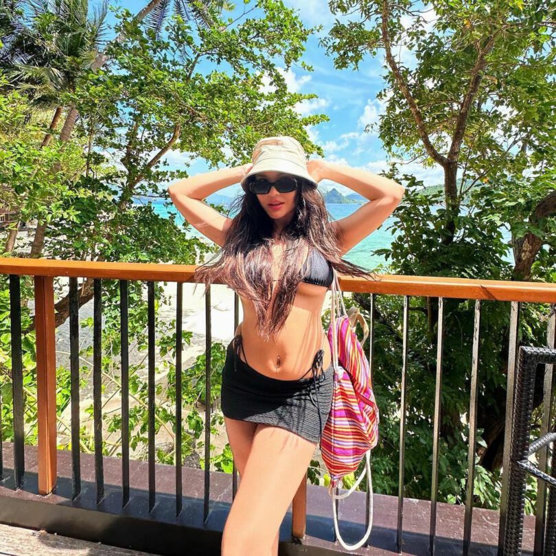 Stella Hudgens Sexy Body In Bikini Top
