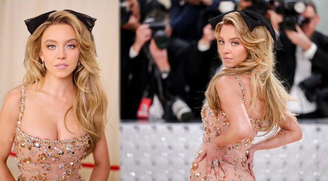 Big-Cleavage Beauty: Sydney Sweeney’s Sexy Dress Steals the Show at Met Gala 2023