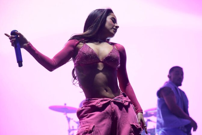 Becky G Sexy Bra Stage Performance