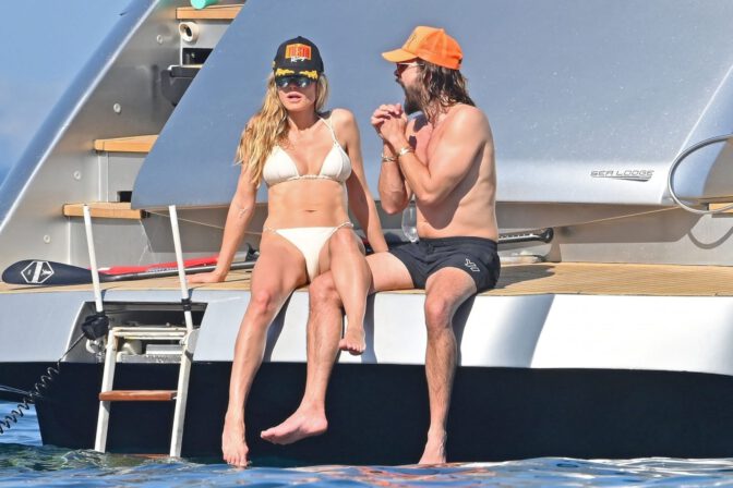 Heidi Klum Ass Boobs Thong Bikini Paparazzi