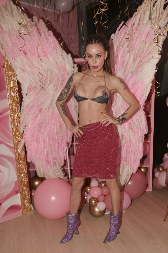 Nina Moric Scandalous Fashion Choice Nipslip