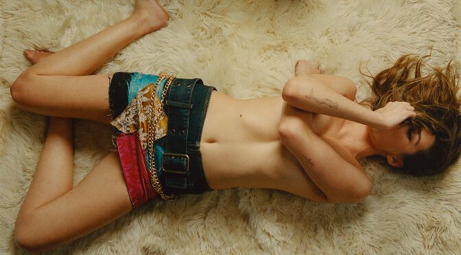 Charlotte Lawrence’s Provocative See-Through Photo Shoot for Flaunt Magazine Unveils Her Sensational Boobs and Nipples!